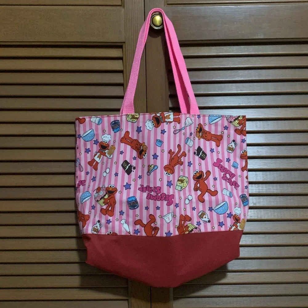 Handmade Elmo Sesame Street Print Tote Bag - Picture 2 of 4